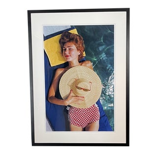 "Sunbathing in Burgenstock" Slim Aarons Getty Images C-Print, Framed For Sale