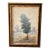 Vintage Signed Impressionist Landscape Oil Painting With Figures in Gilt Wood Frame For Sale