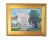 Mid 20th Century Santa Barbara Mission Church Landscape by Listed Artist Silvio Silvestri Oil Painting Including the Antiqued Gold Wood Frame For Sale - Image 5 of 9