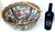 Very fine quality Post War Chinese export; large centerpiece presentation hand painted porcelain punch bowl in the Famille...