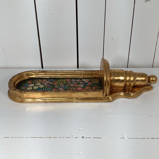 Vintage solid wood Mexican Hand Painted Folk Art Wall Shelves. A fabulous addition to anyone's collection of Mexican folk...