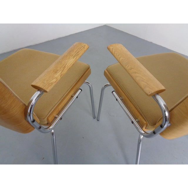 Vintage Conference Armchair in Oak and Chrome from Duba Møbelindustri, Denmark, 1960s For Sale - Image 18 of 18