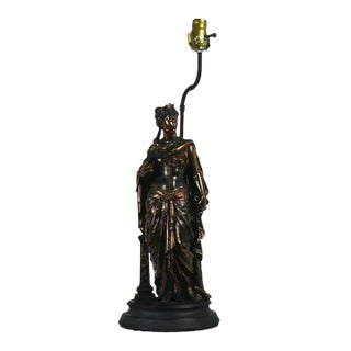 1960s European Bronze Table Lamp For Sale
