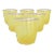 Hayden Wilson Glass x Chairish Twisty Cups in Brilliant Yellow with Opal Magenta Rim, Set of 6 For Sale