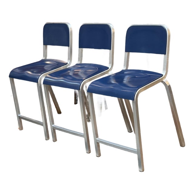 BMW Designworks for Emeco 1951 Counter Stools, Set of Three For Sale