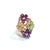 Bochic "Capri" Amethyst, Citrine & Peridot Ring Set In 18K Gold & Silver For Sale - Image 17 of 18