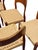 1960s Set of 5 Danish Niels Otto Moller Model 71 Dining Chairs Mid Century Modern Teak Rope Chairs Woven Seat For Sale - Image 5 of 10