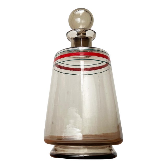 Mid-Century German Glass Carafe, 1960s For Sale