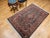 Vintage Kashan Area Rug, Handwoven Floral Pattern, Navy & Brick Red, 4’ X 6’ For Sale - Image 10 of 12