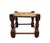 Late 19th Century Antique Folk Art Style Wood & Seagrass Rope Stool / Footstool / Ottoman For Sale - Image 5 of 9