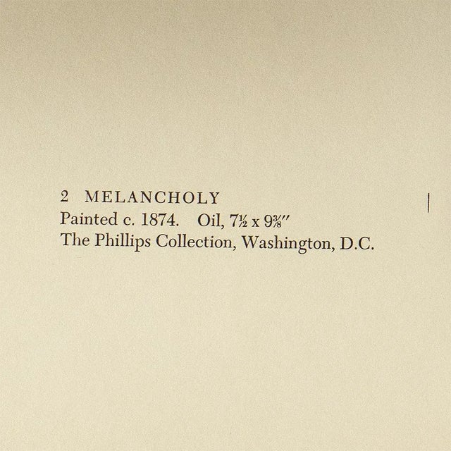 1950s 1950s After Edgar Degas "Melancholy", First Edition Full-Color Vintage Print For Sale - Image 5 of 8