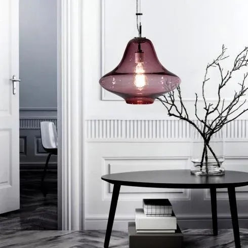 Tempo Venus Pendant Light from the Versuvius Collection in Rose Quartz For Sale - Image 4 of 5