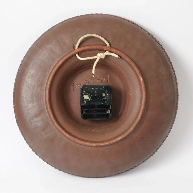 German Ceramic Wall Clock from Kienzle and Silberdistel, 1970s For Sale - Image 4 of 8