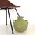 Gorgeous large green Murano glass vase or amphora, made with the use of the "scavo" technique. Attributed to Seguso Vetri...