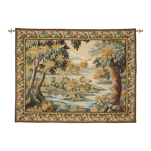 Forest of Marly Loom Woven Tapestry - 123 X 160 Cm (4'0" X 5'3") - Requires Rod Size 4 For Sale