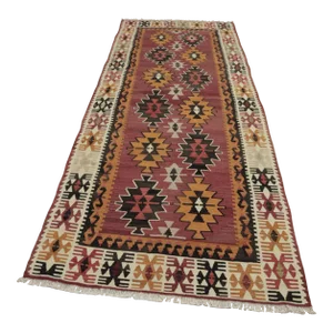 1950s Southwestern Hand Knotted Kilim Rug