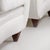 Set of Italian Armchair and Ottoman in White Fabric, Italy, 1940s For Sale - Image 12 of 17