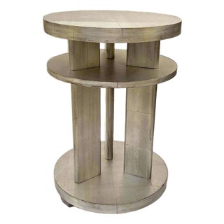 Art Deco Period Silver Gilded Table France Circa 1930 For Sale