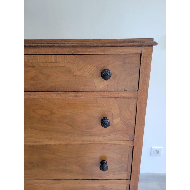 English Queen Anne Chest of 5 Drawers, 1890s For Sale - Image 6 of 13