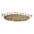 Vintage Brass Faux Bamboo Tray For Sale