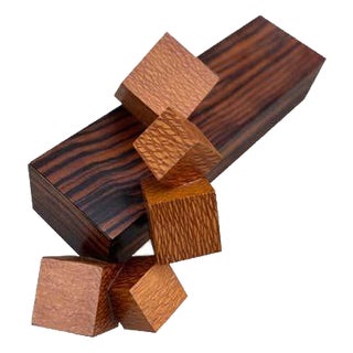 Jay Rogers 1992 Exotic Wood Box with mystery drawers For Sale