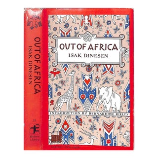 "Out of Africa" Book 1952 Dinesen, Isak For Sale