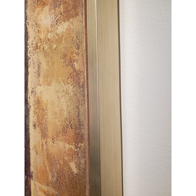 2010s Contemporary Italian Courtyard Archway Original Framed Oil Painting For Sale - Image 5 of 11