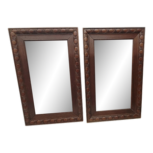 Set of 2 Vintage Western Wood Picture Frames Horizontally or Vertical