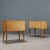 Brown Wood Nightstands, Set of 2 For Sale - Image 8 of 9