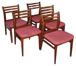Dining Chairs, 1970s, Set of 5