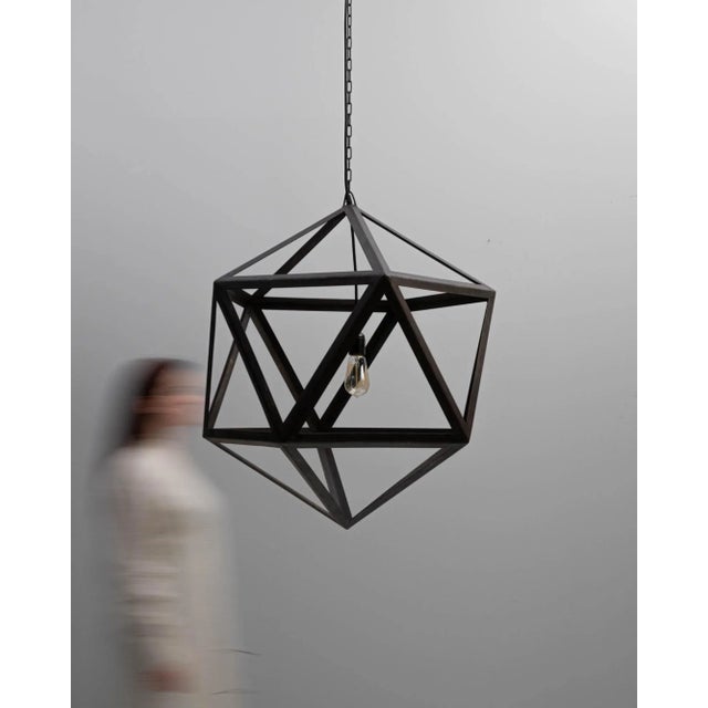 Industrial Industrial Prototype Icosahedron Pendant Light For Sale - Image 3 of 8
