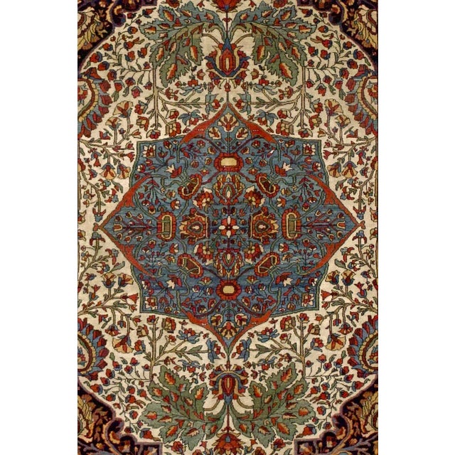 Late 19th Century Late 19th Century Farahan Sarouk Rug 4'3" X 6’7" For Sale - Image 5 of 5