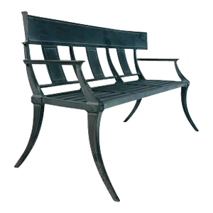 Restoration Hardware Cast Aluminum Klismos Bench