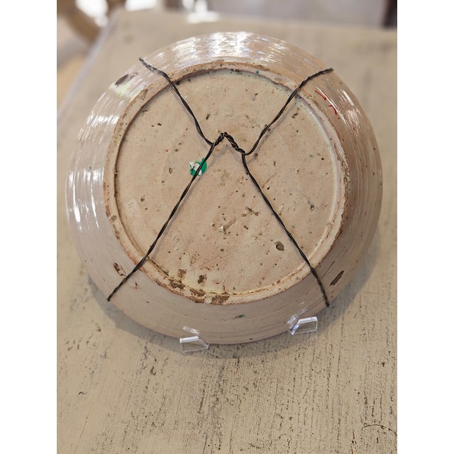 Mid 19th Century Spanish Ceramic Fajalauza Bowl From Granada For Sale - Image 4 of 7