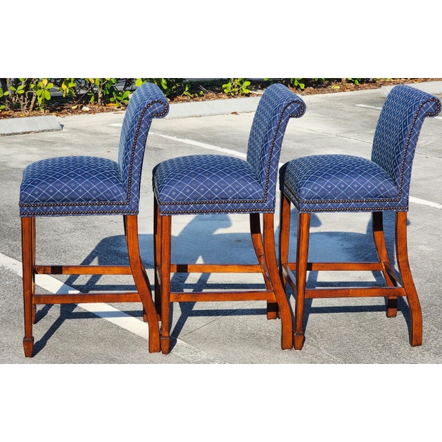 Taylor King Barstools Set of 3 For Sale In Miami - Image 6 of 17