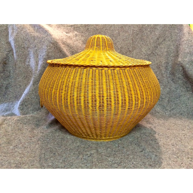 Large Snake Charmer Basket | Chairish