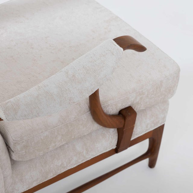 Mid-Century Modern Single Modernist Armchair, attributed to Paolo Buffa, Italy, 1950's For Sale - Image 3 of 9