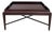 Barbara Barry for Baker Mahogany Gallery Tray Top Coffee Table For Sale