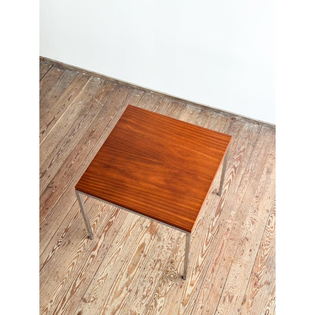 Mid-Century Dining Table in Teak and Chrome by Wilhelm Renz For Sale - Image 12 of 18
