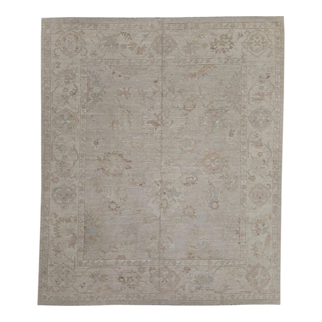 Oushak Rug 8' x 9'4" For Sale