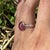 Modern 2.7ct Pink Tourmaline Ring With Natural Diamonds: Solid 14k Gold, Oval 10x8mm, Size 6.75 For Sale - Image 3 of 6