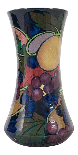 1950s Decorative Ceramic Fruit Motif Vase
