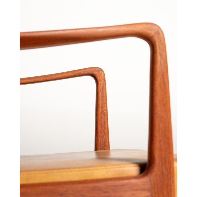 Wood Scandinavian Leatherette Armchairs, 1960s, Set of 2 For Sale - Image 7 of 13
