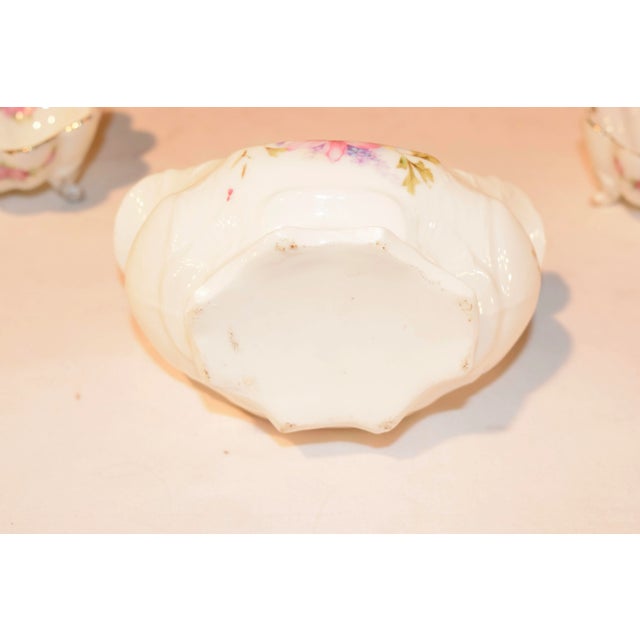 German Porcelain Basket and Bowls For Sale - Image 4 of 7