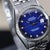 Rolex Datejust 16014 Blue Vignette Diamond Dial 36mm Steel White Gold Watch For Sale - Image 9 of 17