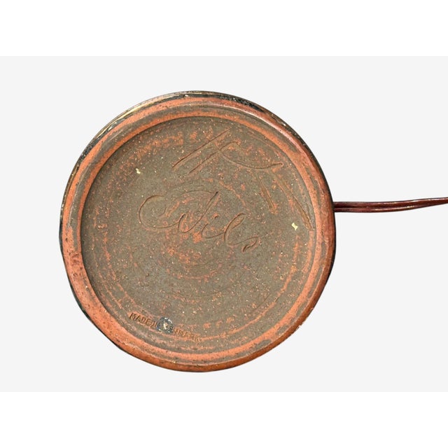 1960s Nils Kähler, Large Table Lamp, Brown Glazed Stoneware For Sale - Image 12 of 12