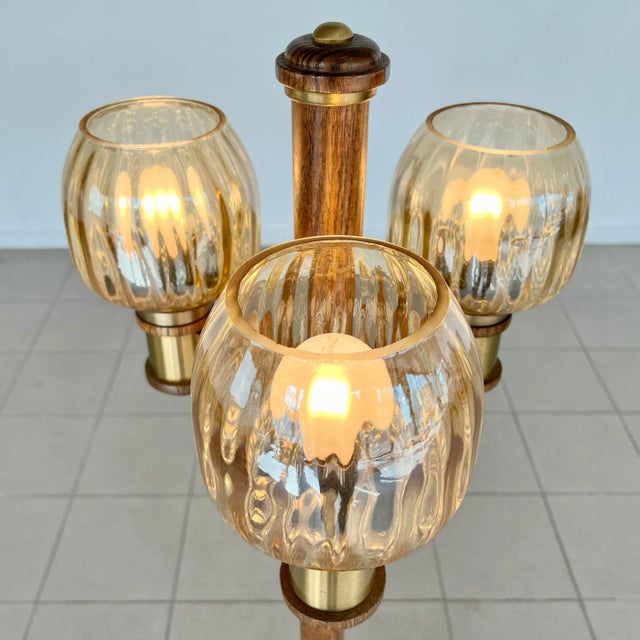 Mid-Century Modern Cactus 3-Light Vintage Floor Lamp For Sale - Image 3 of 11