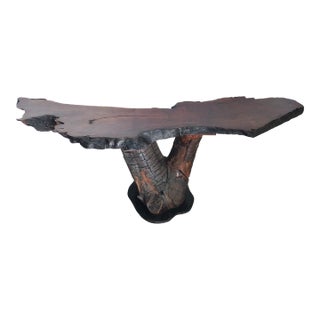 1960s Log Console Table For Sale