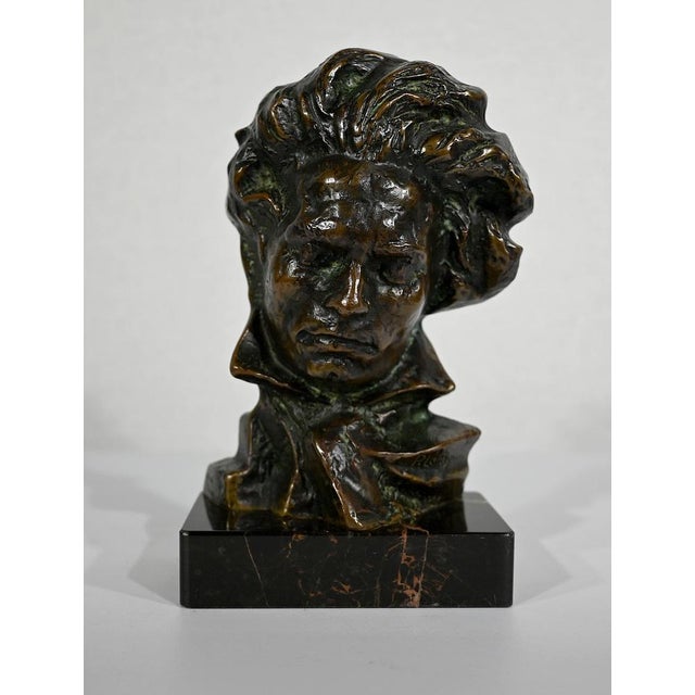 Bronze Beethoven Sculpture by P. Le Faguays, 1930s For Sale - Image 16 of 16