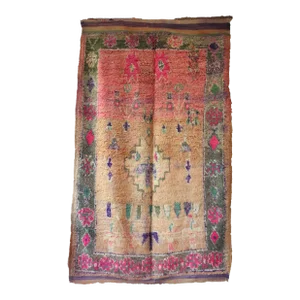 Moroccan Vintage Boujad Rug - 5'12" X 10'3" Ft